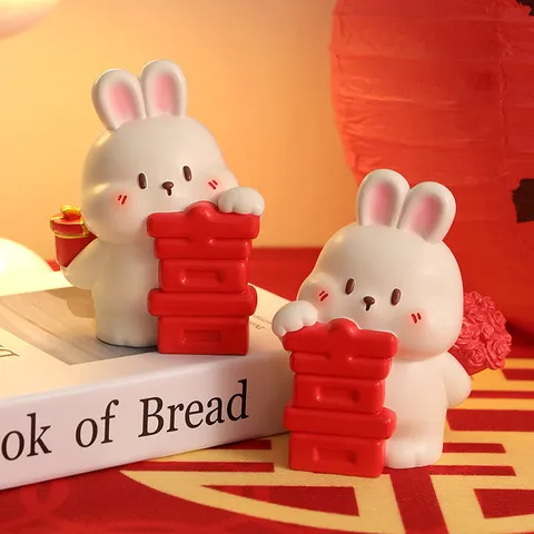 结婚情侣兔工艺品树脂创意摆件装饰品家居礼物桌面新款闺蜜新人