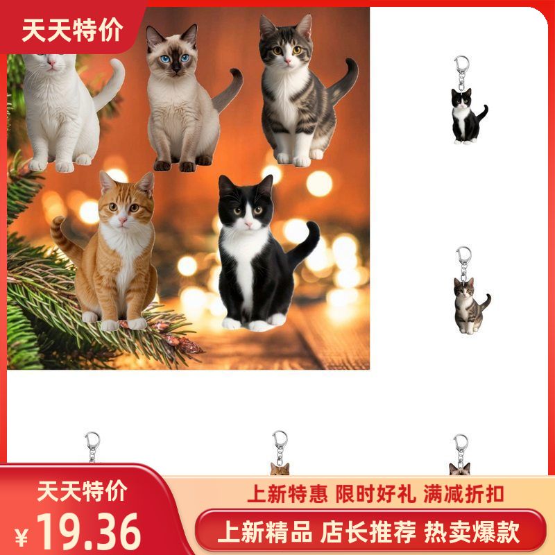 可爱新款宠物猫猫钥匙扣挂件