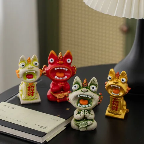 萌猫新款创意瓦当纪念品桌面摆件灵兽云南招财瓦猫旅游伴手礼物