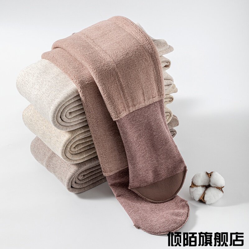 加厚保暖高腰仿羊绒打底裤