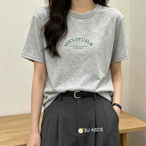 夏季韩系字母印花宽松显瘦T恤
