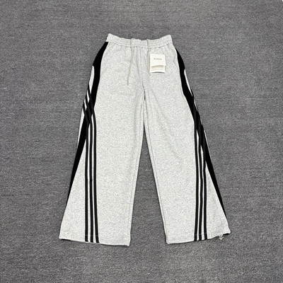 500G潮流条纹重磅男女同款美式vibe运动直筒嘻哈休闲裤WK177