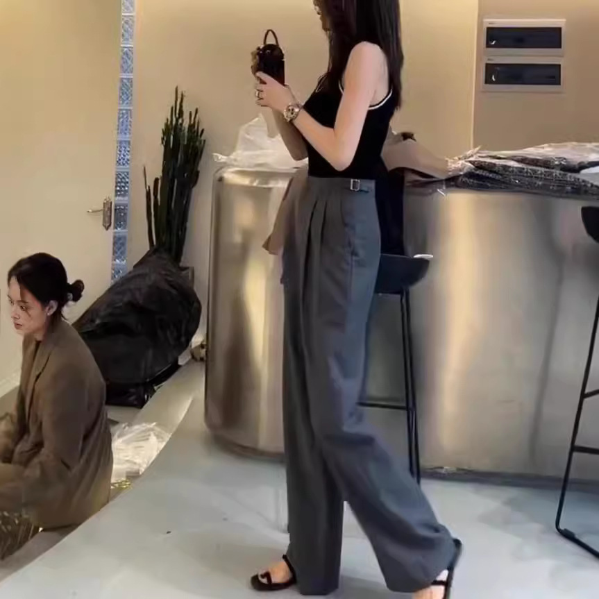 今年流行特惠24696大爱美依缘2025新款韩版修身无袖背心高腰阔腿