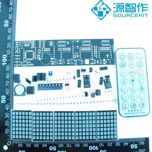 点阵数字智能时钟电子制作