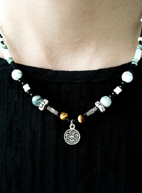 原创设计小众钛钢项链缤纷盛夏