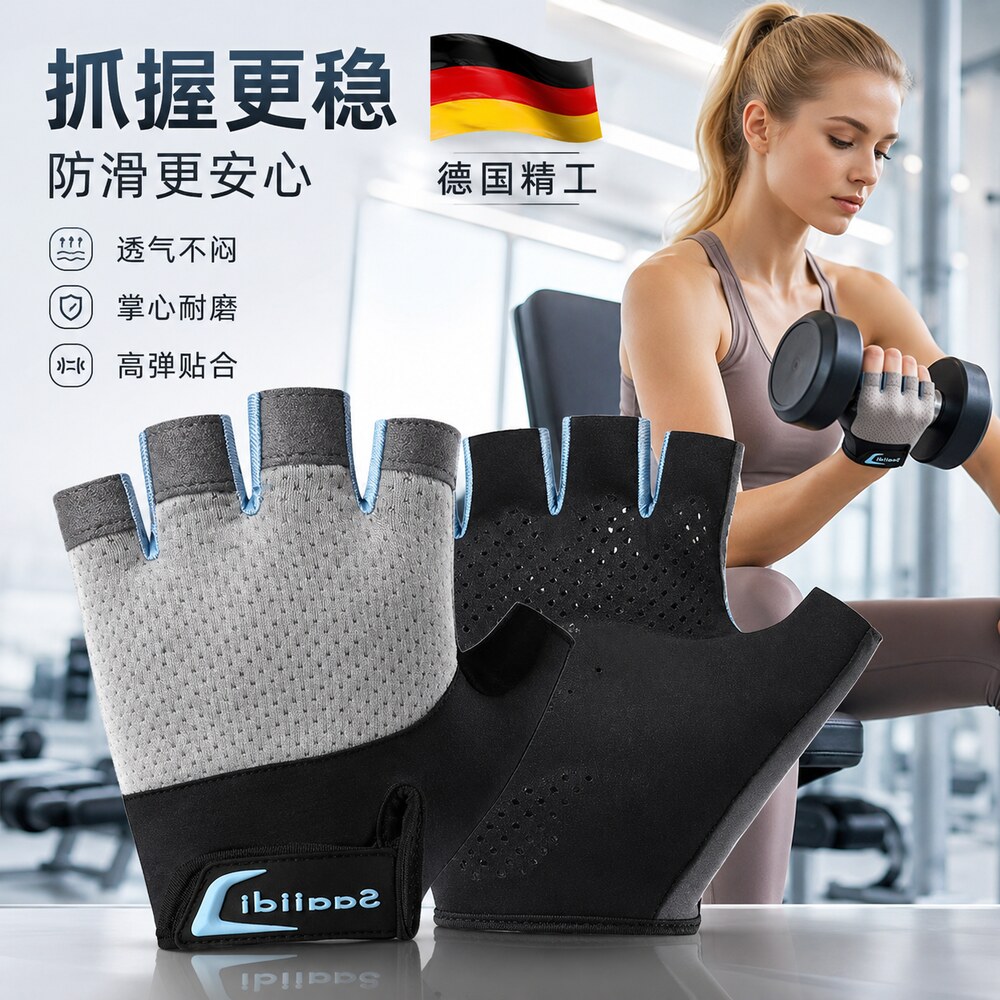 健身手套运动女防滑防起