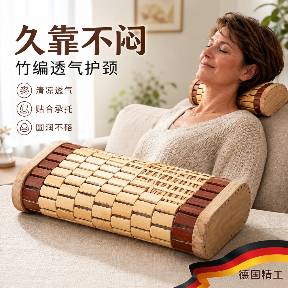 枕头夏天凉老式竹助睡眠