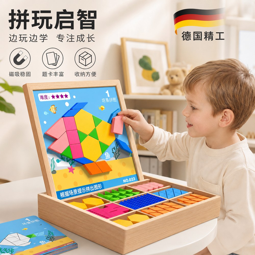 【央ma力荐】儿童磁性拼图