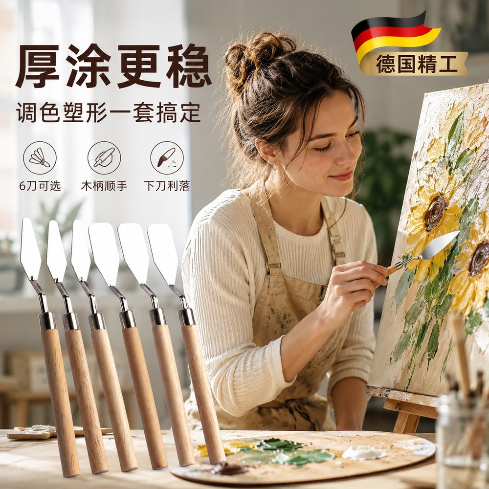 油画刀刮刀套装小丙烯水