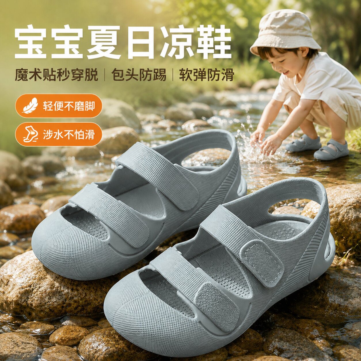 舒适软底果冻鞋夏季新款