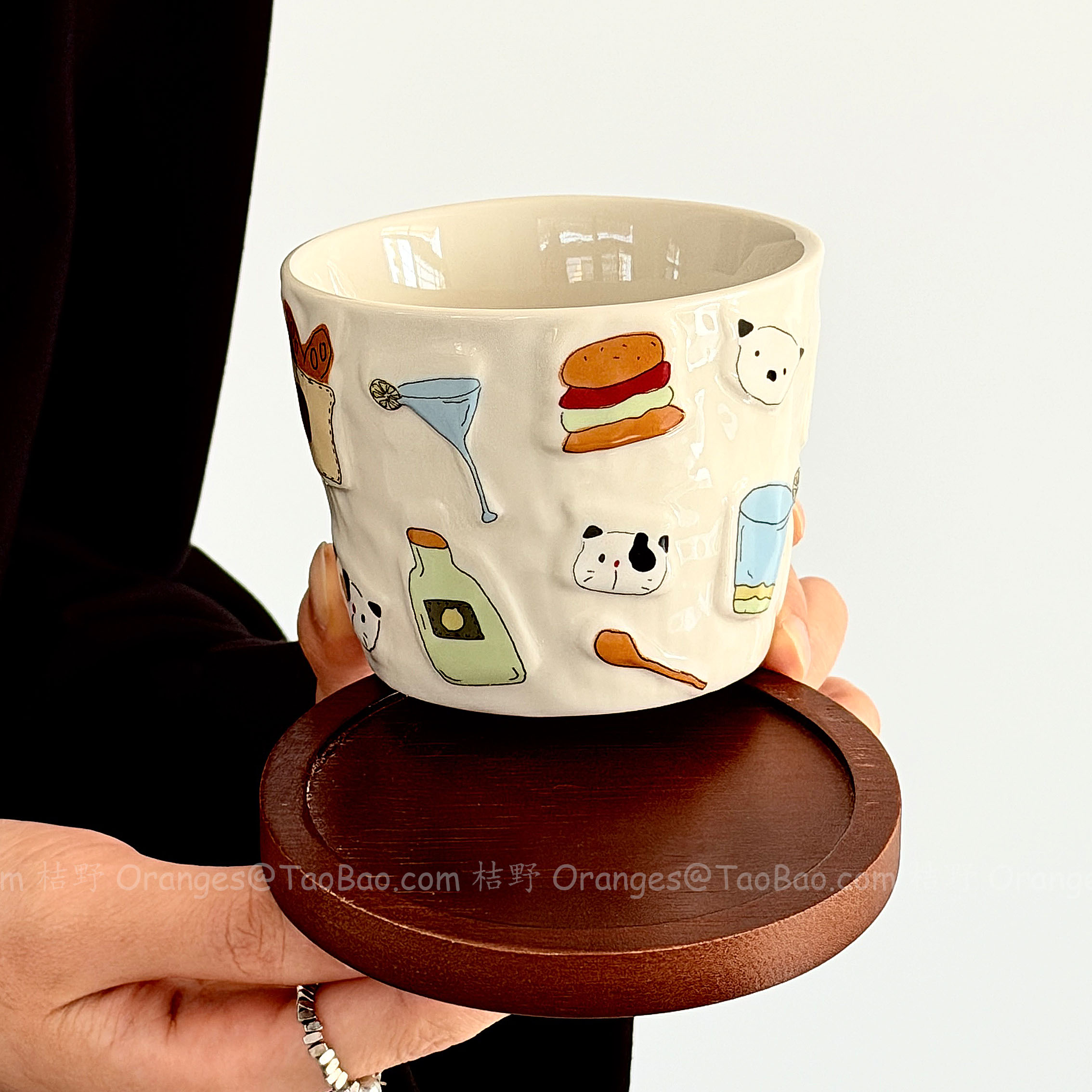 Oranges仲夏派对陶瓷手握咖啡杯