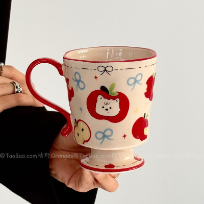 Orores可爱果趣狗狗手捏马克杯子