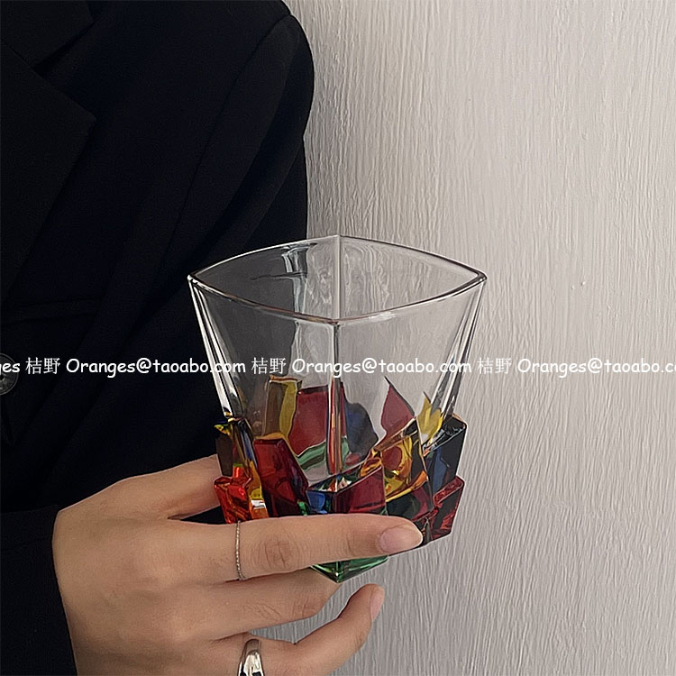 blingbling会折射彩虹光泽彩绘杯
