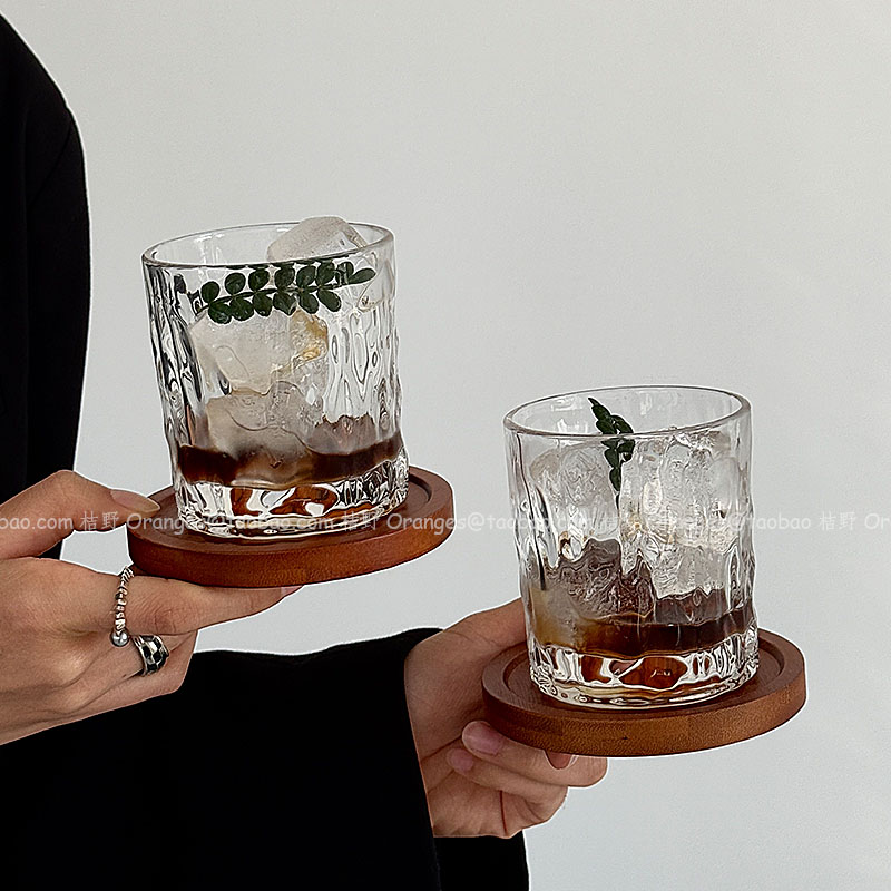 创意凸底威士忌酒杯冰美式拿铁杯