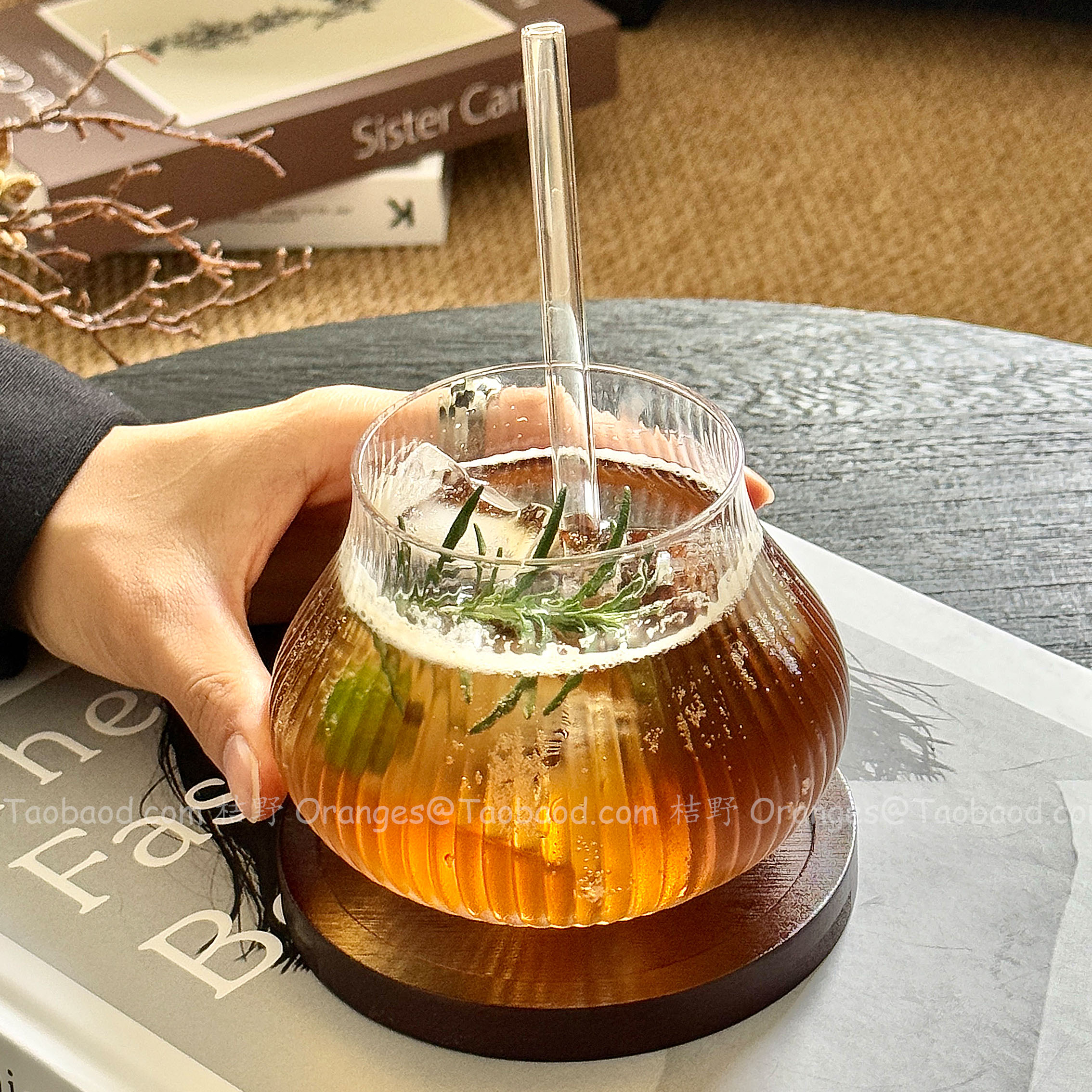 ins风冷萃冰美式大容量玻璃杯