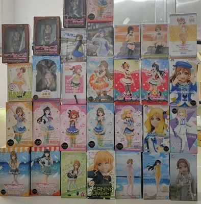 lovelive 水团 花阳 东条希 黑泽露比 小原鞠莉 国木团花丸 手办