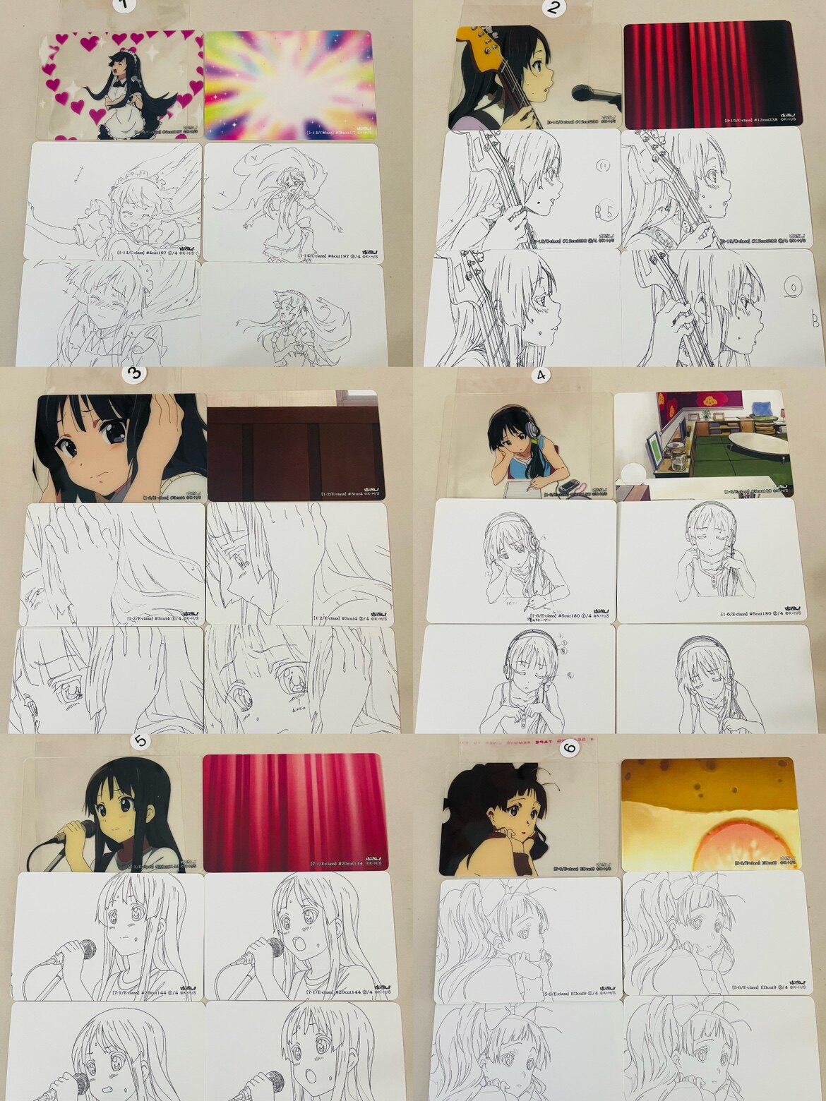 轻音少女k-ON!!分镜卡 秋山澪 正版 日版 收藏 动漫卡片L8