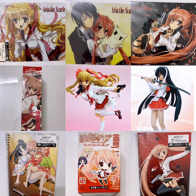 日版 绯弹的亚里亚 峰理子 手办 文件夹 笔记本海报 动漫周边正版