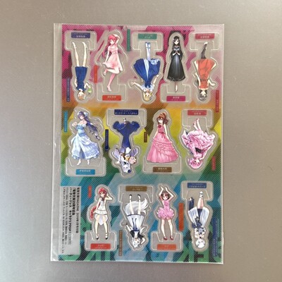 正版电击文库25周年透卡pvc立牌逢坂大河御坂美琴黑雪姬凑智花