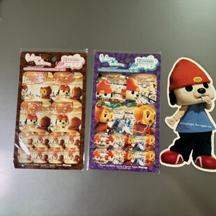 日版正版PaRappa The Rapper 动感小子啪啦啪啦啪贴纸动漫周边
