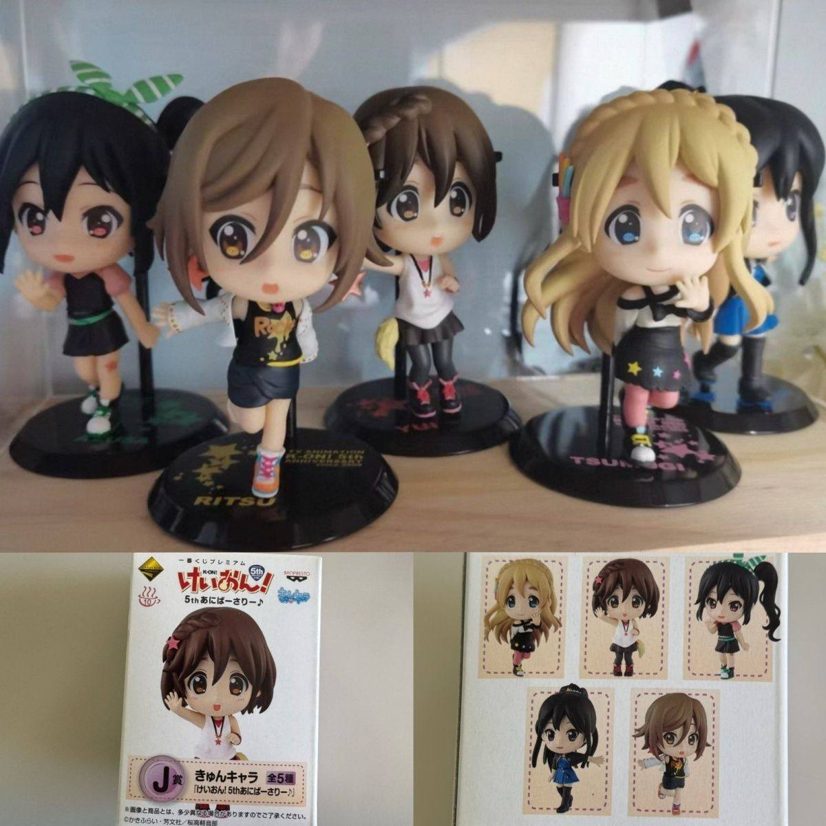 日版正版轻音少女盒蛋粘土人五周年手办平泽唯动漫周边二次元
