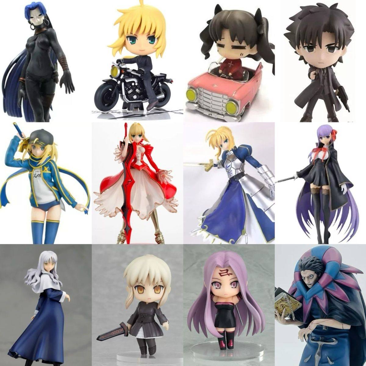 正版 fate fgo staynight盒蛋粘土人手办景品模型 saber 动漫周边