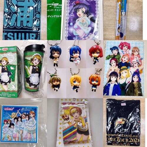 日版 love live 挂件 应援棒 徽章 水杯 短袖T恤 动漫周边 正版
