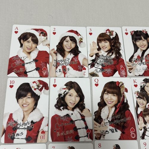 正版官谷AKB48圣诞主题扑克牌渡边麻友前田敦子日娱女团周边