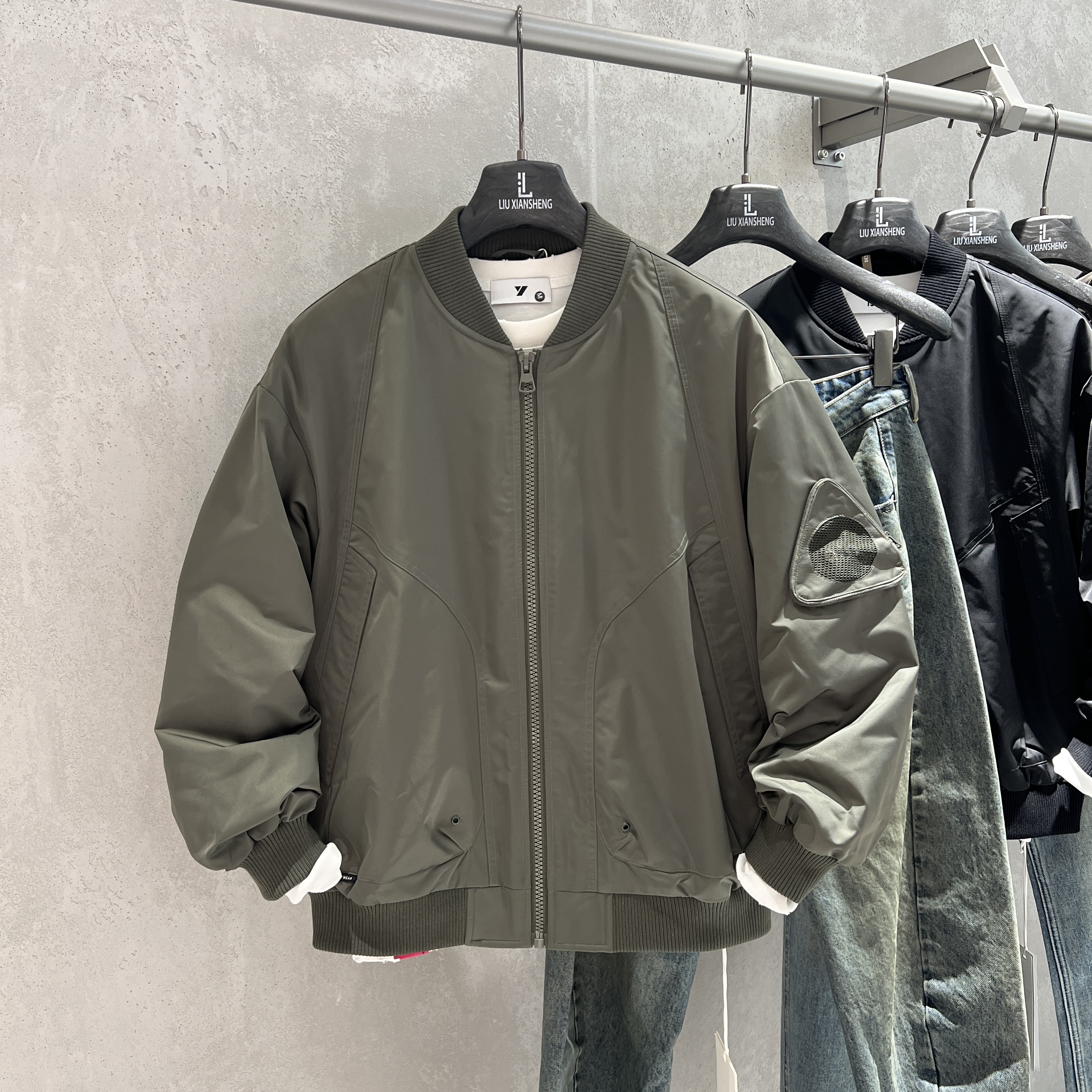 新款防风机能棒球领二棉夹克男款