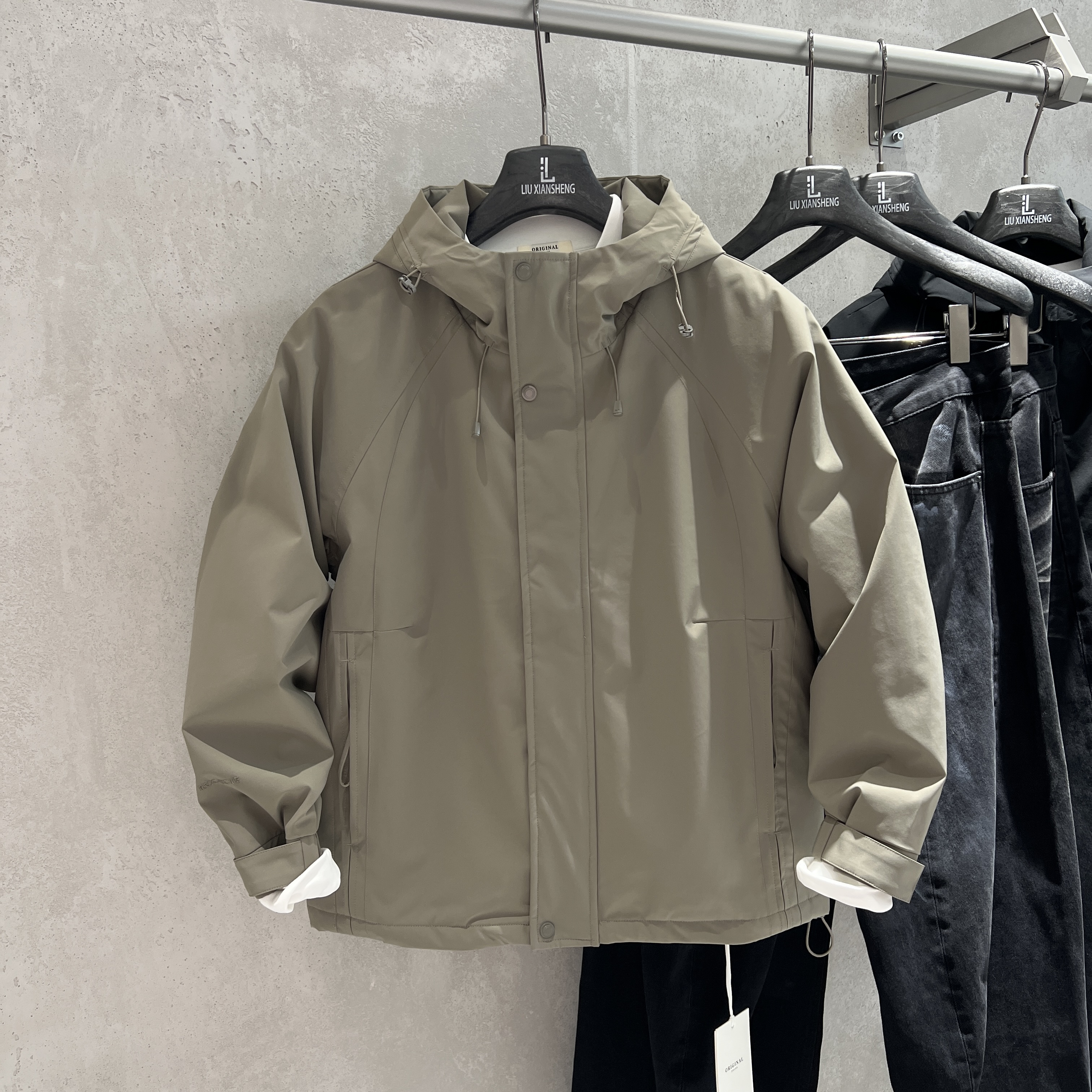 实体同款简约纯色棉衣高品质夹克