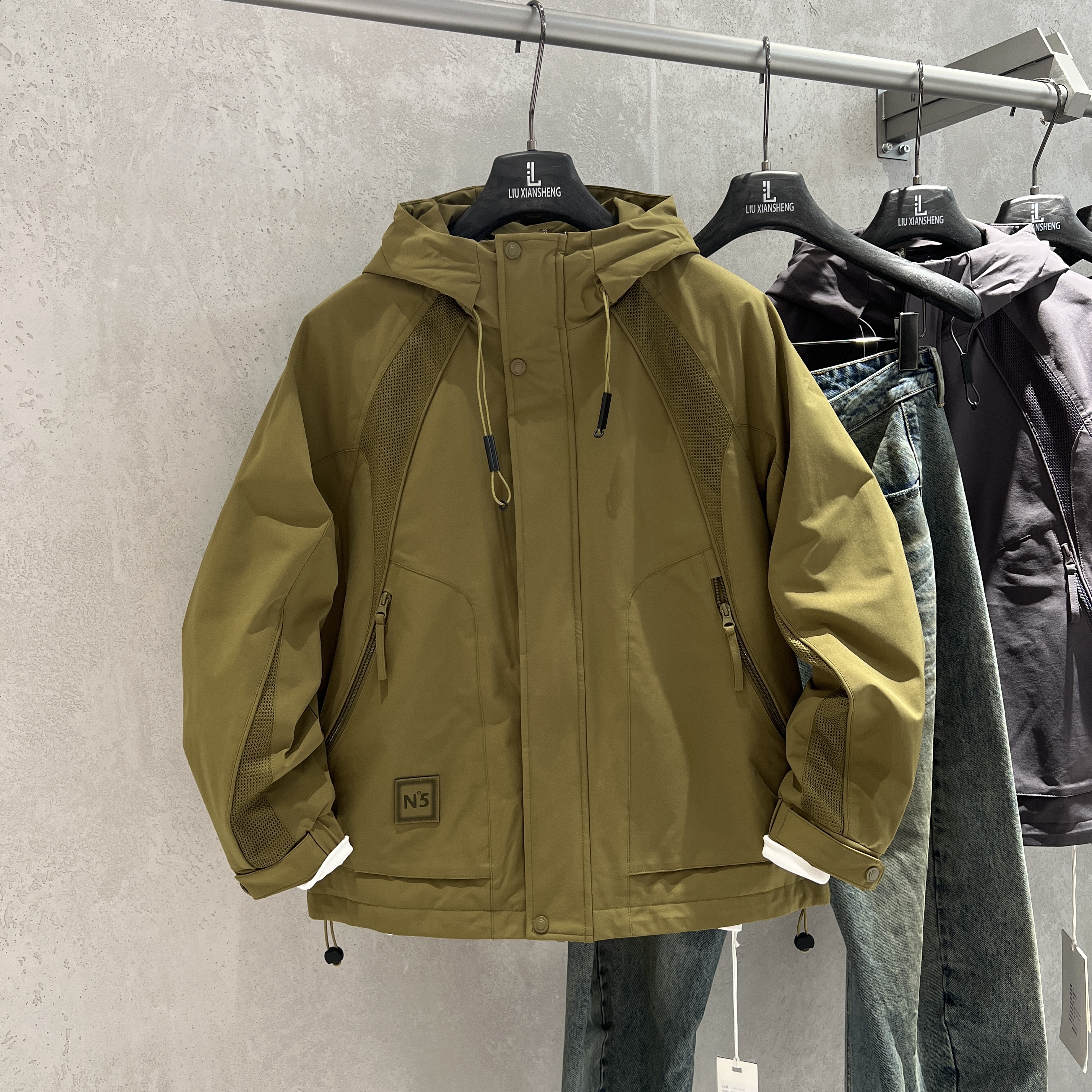 实体同款秋冬季连帽二棉夹克