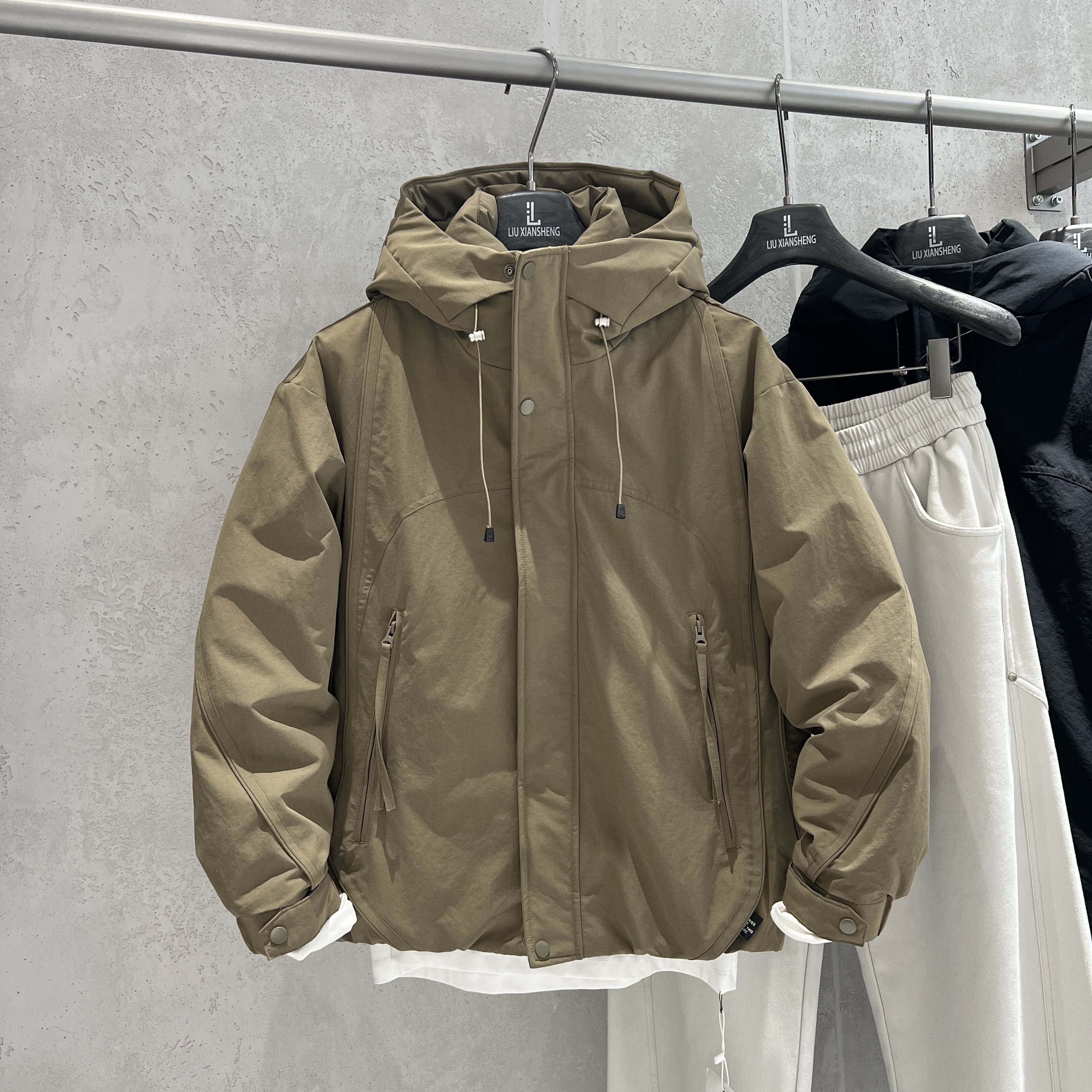 美式工装90白鸭绒抗寒羽绒服