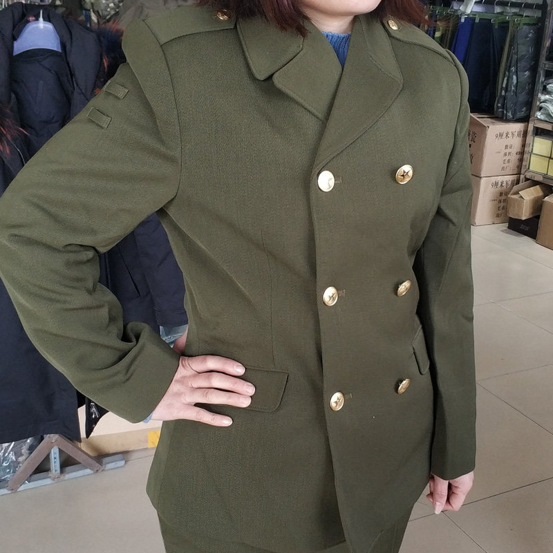 马裤呢冬常服女士女干部　87女式马裤呢冬装　老式毛呢冬服女士