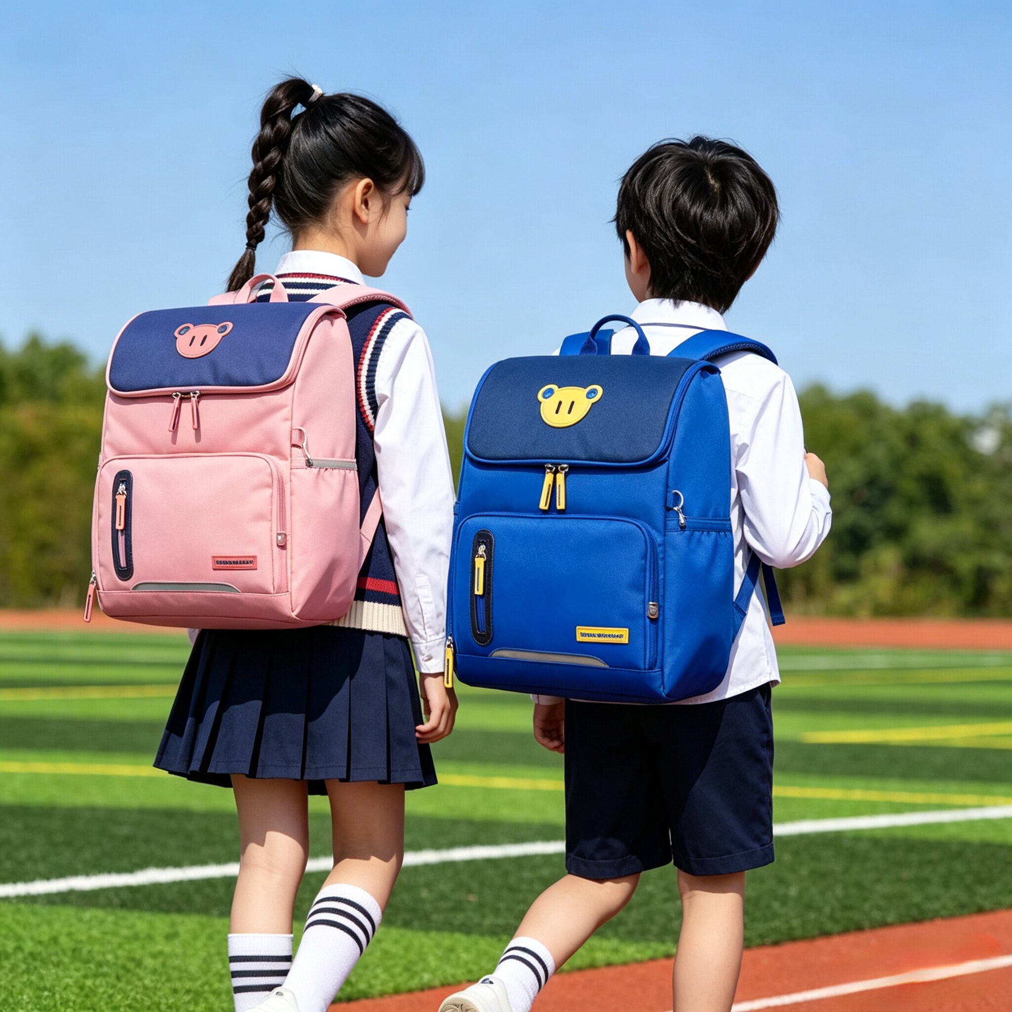韩国小学生书包男生1-3年级儿童减负护脊超轻便背书包三到六年级
