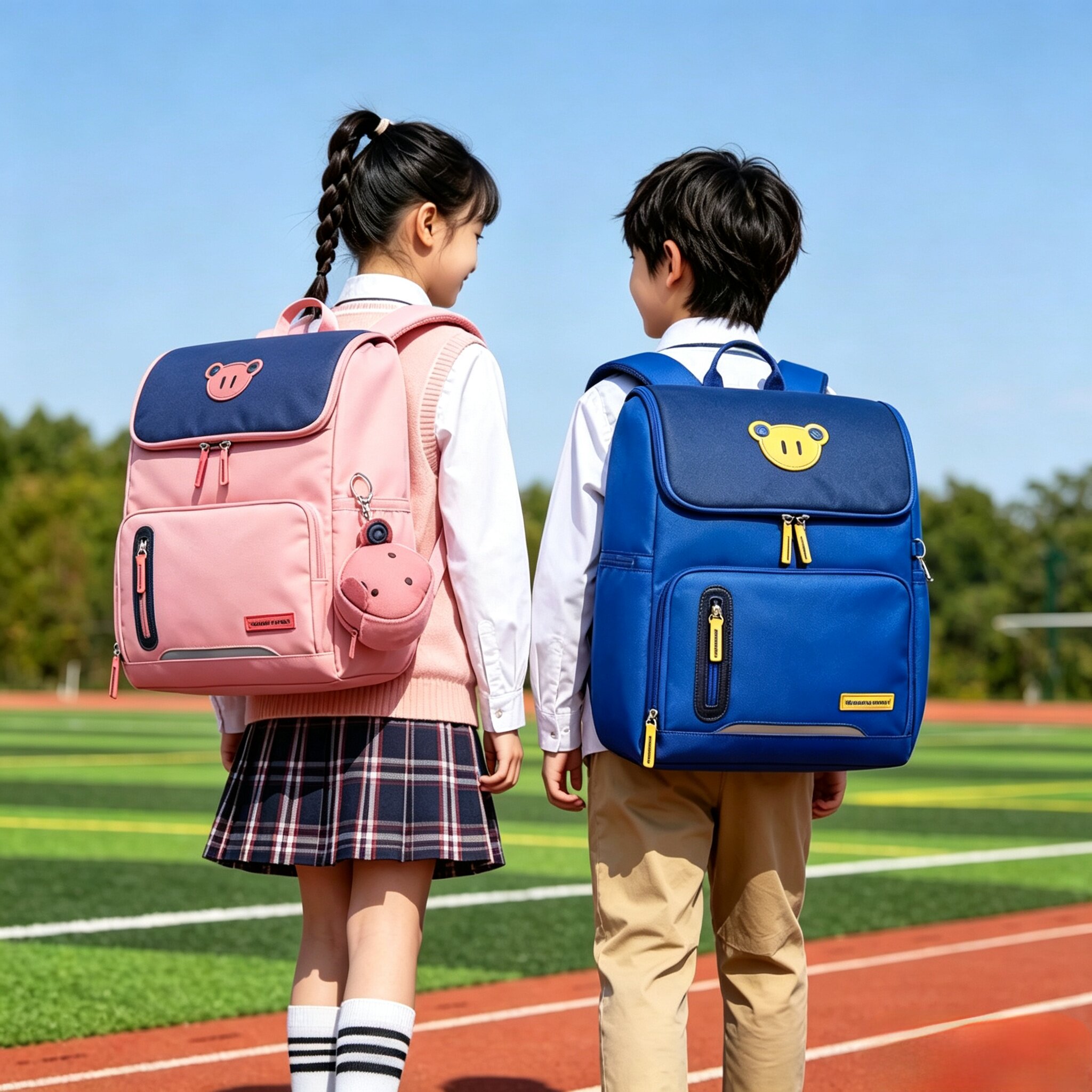 新款小学生书包男女生减负护脊大容量防水双肩一至六年级轻盈书包