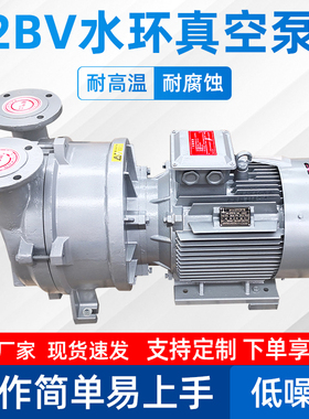 2BV系列水环式真空泵高真空水循环真空泵质保一年全国包邮可开票