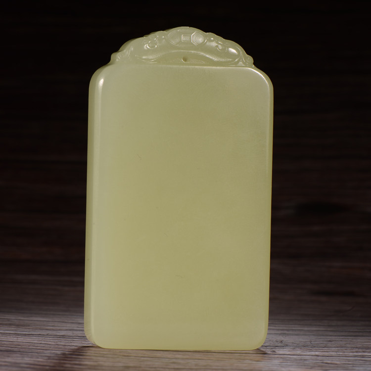 natural quality goods Xinjiang Nephrite  Uneventful Jade card brand Pendant Peace 81.2gin the Jewelry/Diamond/Jade/Gold , And nephrite , Choker  category - from Buy2taobao.com to provide professional Taobao agent buy service