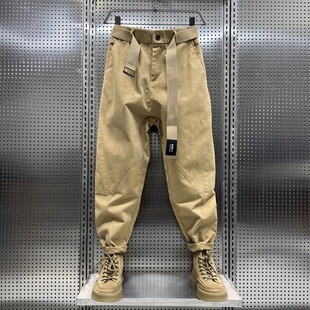 2022新款 男潮牌春季 宽松休闲裤 男士 工装 百搭直筒痞帅哈伦老爹裤 裤