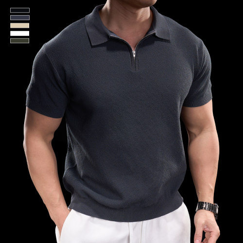 2025夏季男士薄款翻领polo衫