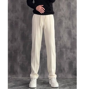百搭简约欧货卫裤 男士 青年潮牌运动裤 秋冬时尚 轻奢高街直筒休闲裤