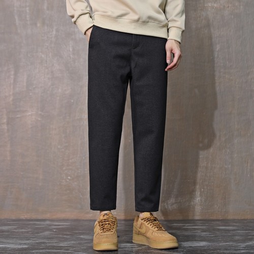 毛呢长裤休闲裤潮牌直筒