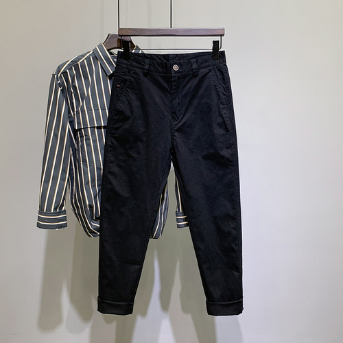 纯棉休闲九分裤经典不过时