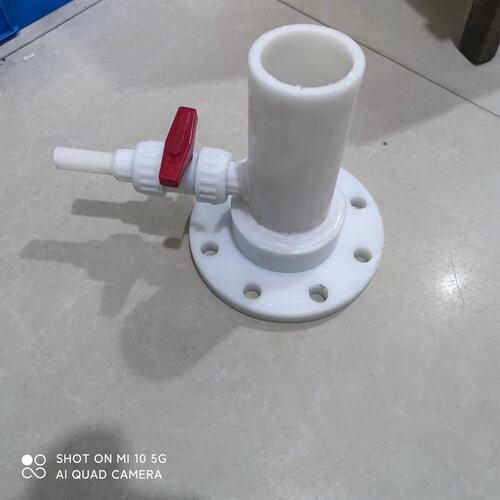 化工槽罐车卸料接头 塑料卸车法兰接头 带排气PP耐酸碱 加工定制