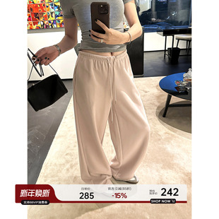 宽松显瘦慵懒拖地运动抽绳卫裤 秋季 女2025新款 YANGLE_直筒休闲裤