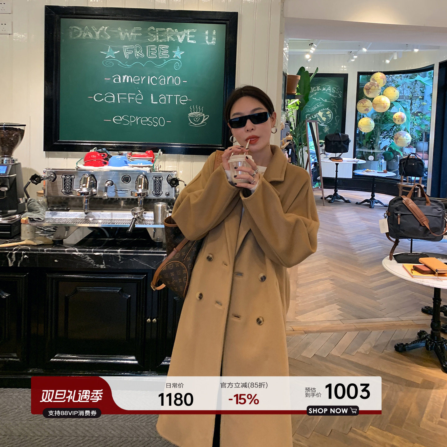 双面羊绒大衣2021冬季毛呢外套