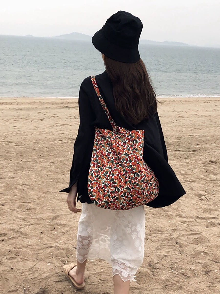 碎花包ins孔孝真同款薄款单肩包