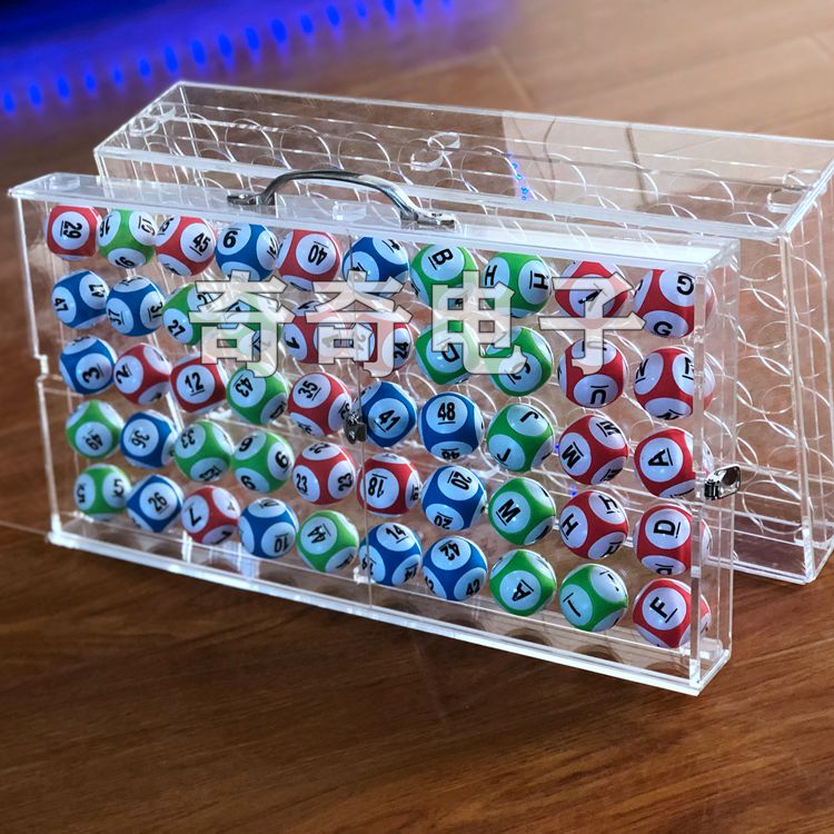100球100球亚克力球盒双层带手柄