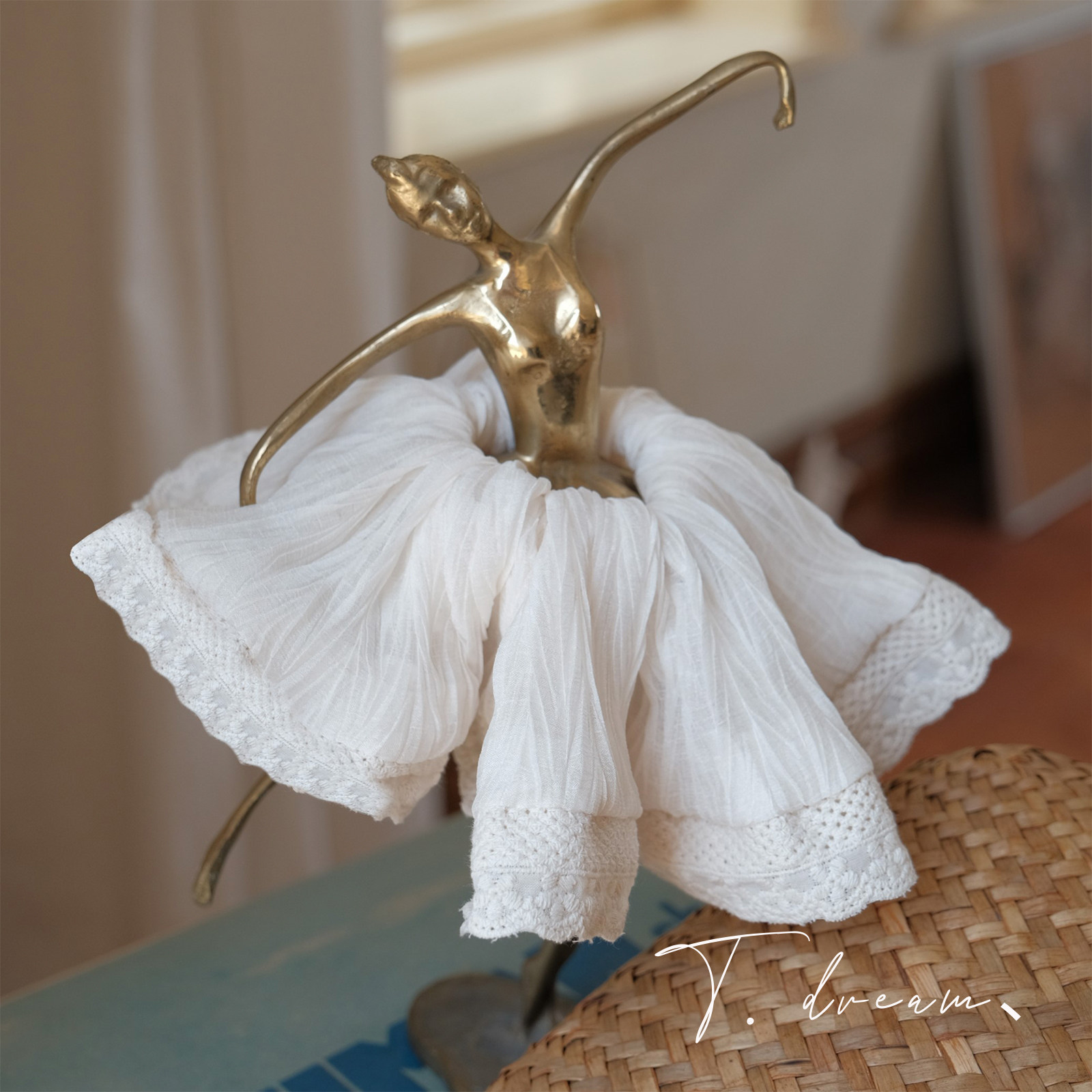 仲夏夜之梦慵懒法式裙摆蕾丝发圈