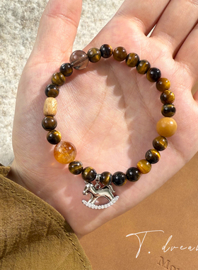 nicedream原创虎眼串珠小马手串