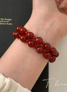 nicedream露丝同款玛瑙双层手串